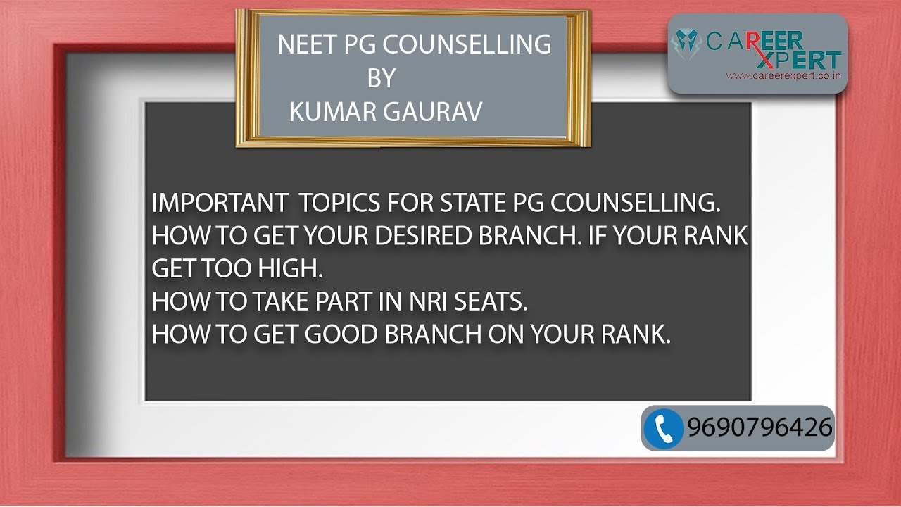 NEET PG COUNSELING COMPLETE DISCUSSION FOR ALL INDIA 2019