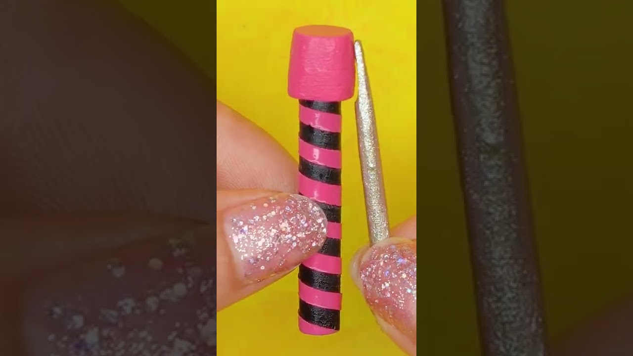 DIY Pogo Stick Dance For Barbie| MINIATURE IDEAS FOR DOLLHOUSE | #shorts