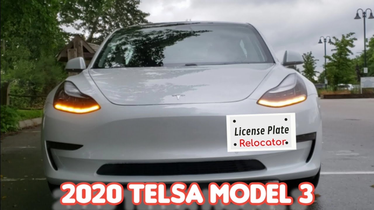 TESLA MODEL 3 | HOW TO INSTALL A  LICENSE PLATE RELOCATOR | CLEAN INSTALL | VIN DADI | V-NATION