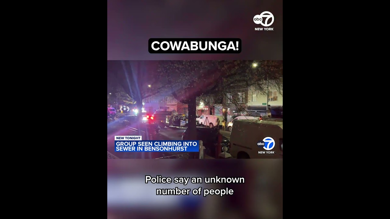 Police searching for group who removed manhole cover, climbed into Brooklyn sewer