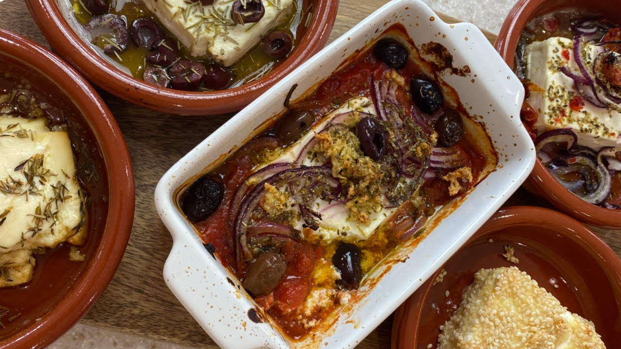 BAKED FETA 5 WAYS | GREEK RECIPE IDEAS & COOKING | KERRY WHELPDALE