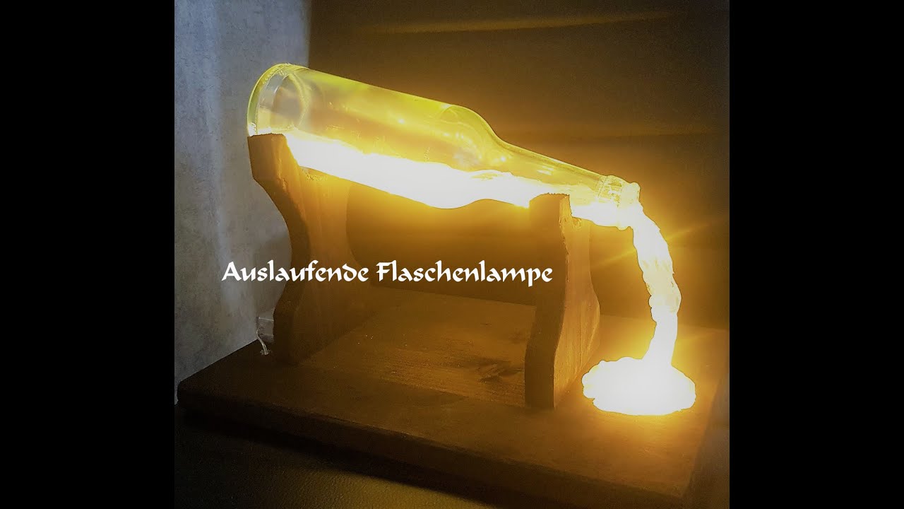 DIY: Auslaufende Flaschenlampe