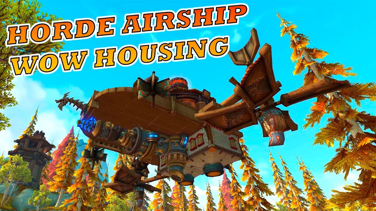 INSANE HORDE AIRSHIP BUILD | WoW Housing Showcase