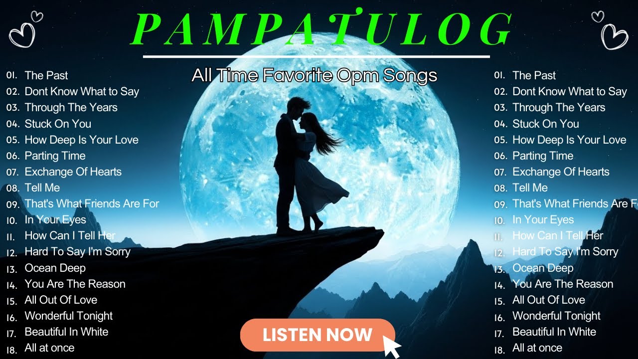 Pampatulog Love Songs Nonstop 🌙🎶 | Vintage OPM Romantic Medley | Calm Love Songs for Deep Sleep