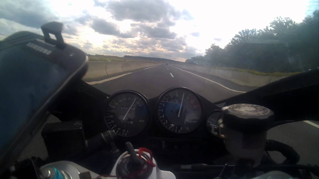 Thunderace Autobahnfahrt A71 highspeed / Top Speed