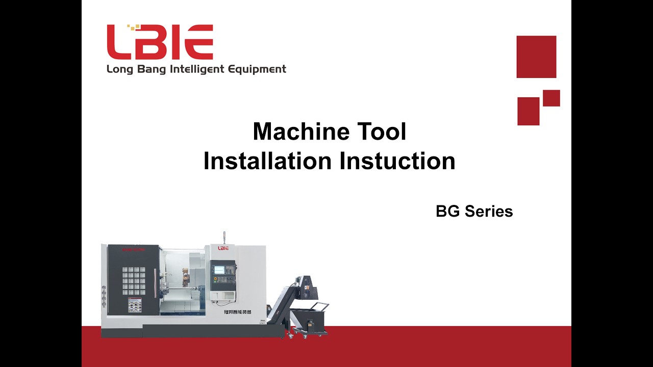 BG Series Machines Installing Introduction