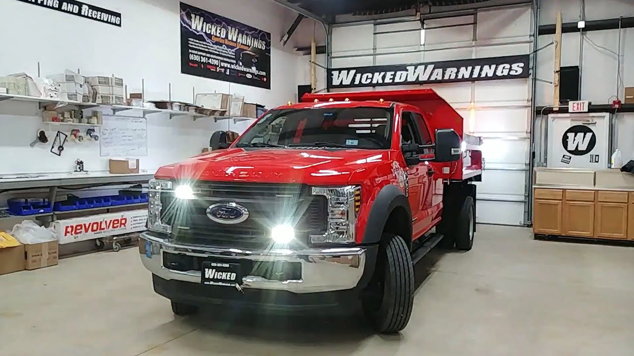 Ford  F-450 Dump Body Construction Truck Safety Lights