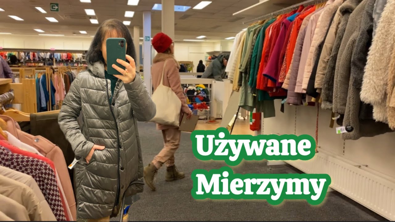 PRZEGLĄD UŻYWANYCH RZECZY W SKLEPIE W BELGII | Mierzę kurtki zimowe, co tym razem zobaczyłam ? 