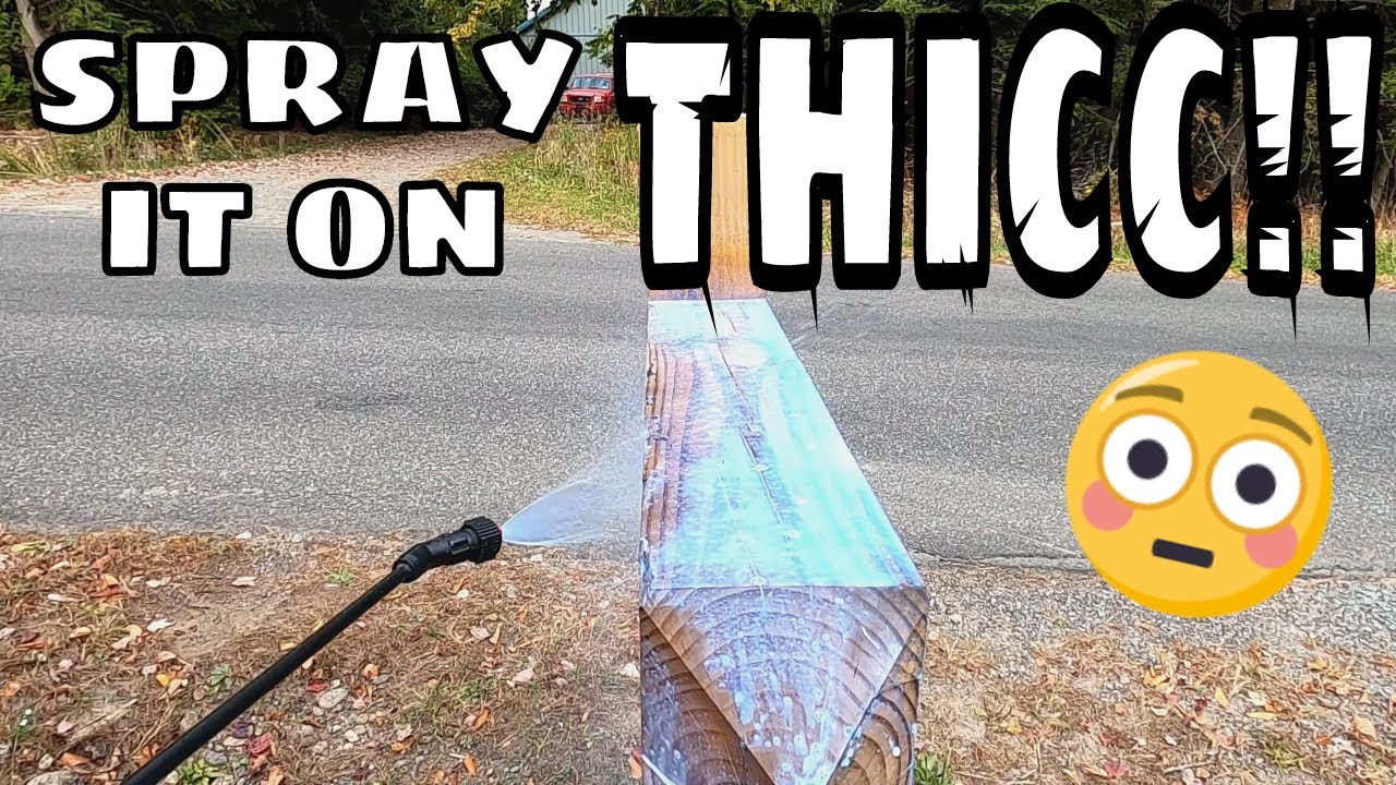 Pressure Washing & Sealing My Mailbox Post