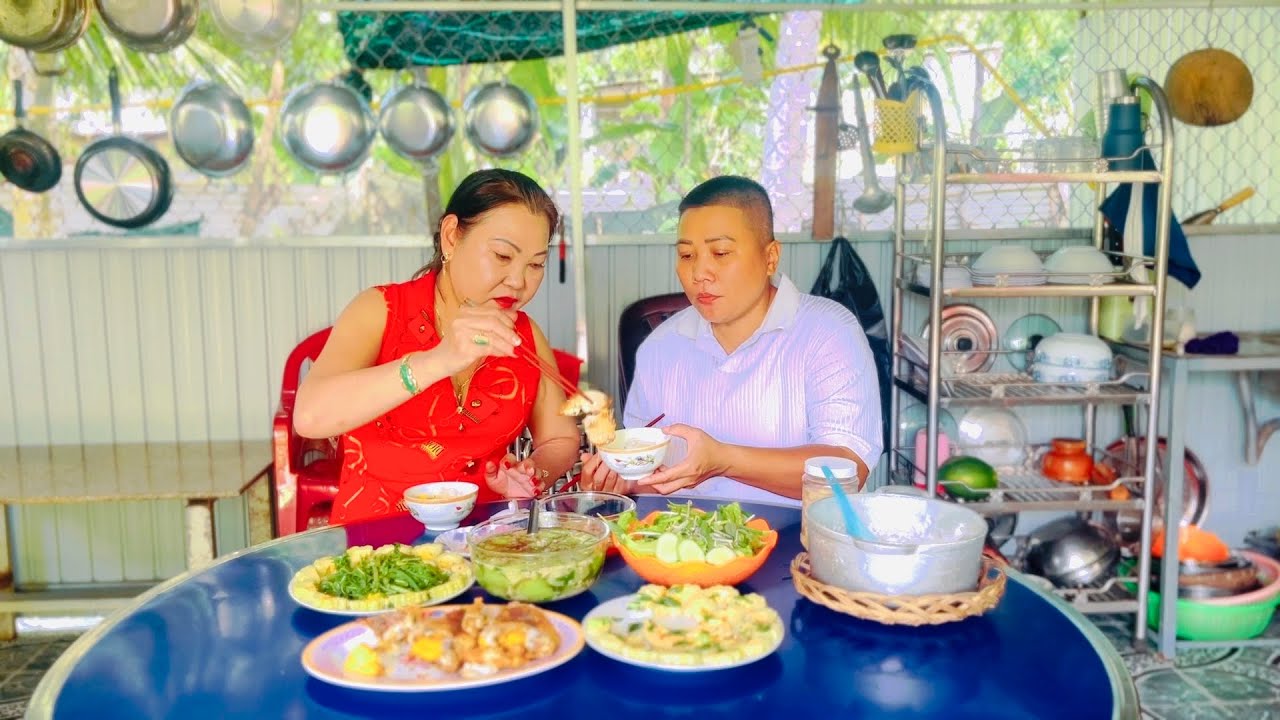 Đây Là bữa cơm ngon nhất của Em từ trước đến nay khi về quê Anh | Bữa cơm hạnh phúc