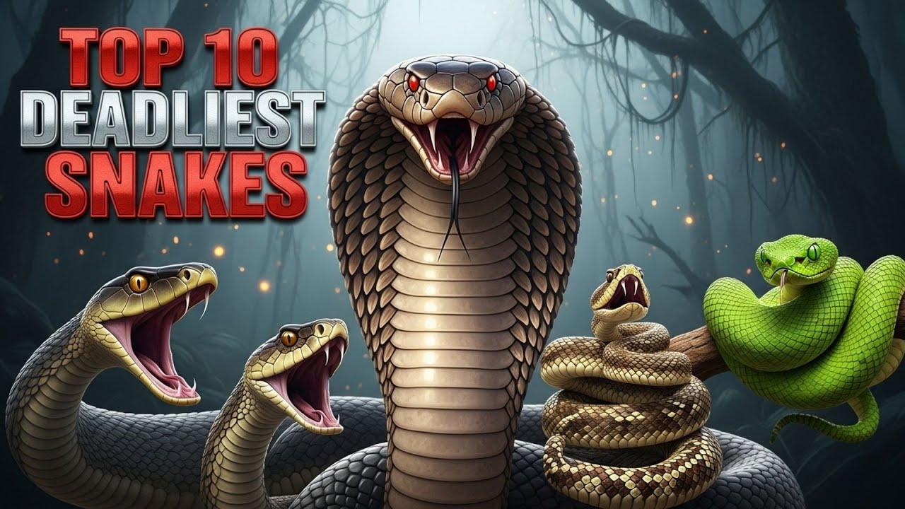 Top 10 Deadliest Snakes in the World 🐍 | The Snake Zone 👉
