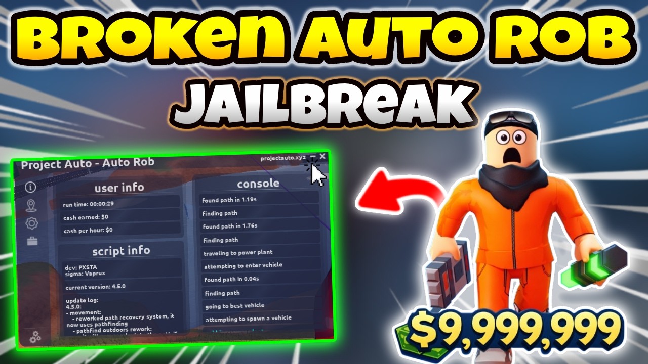 Jailbreak Script &ndash; Auto Rob, Auto Farm, Money Farm, Anti Cops