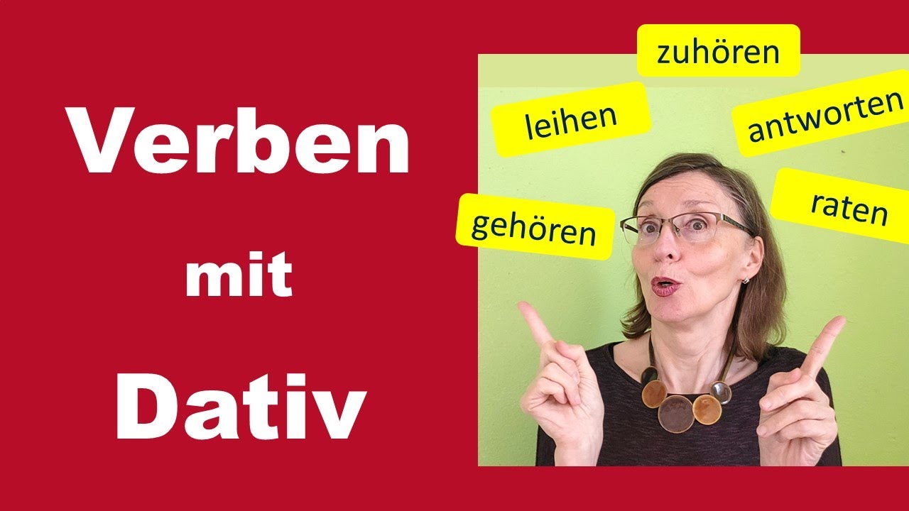 So merkt ihr euch VERBEN mit DATIV leichter   (Deutsch A2/B1)