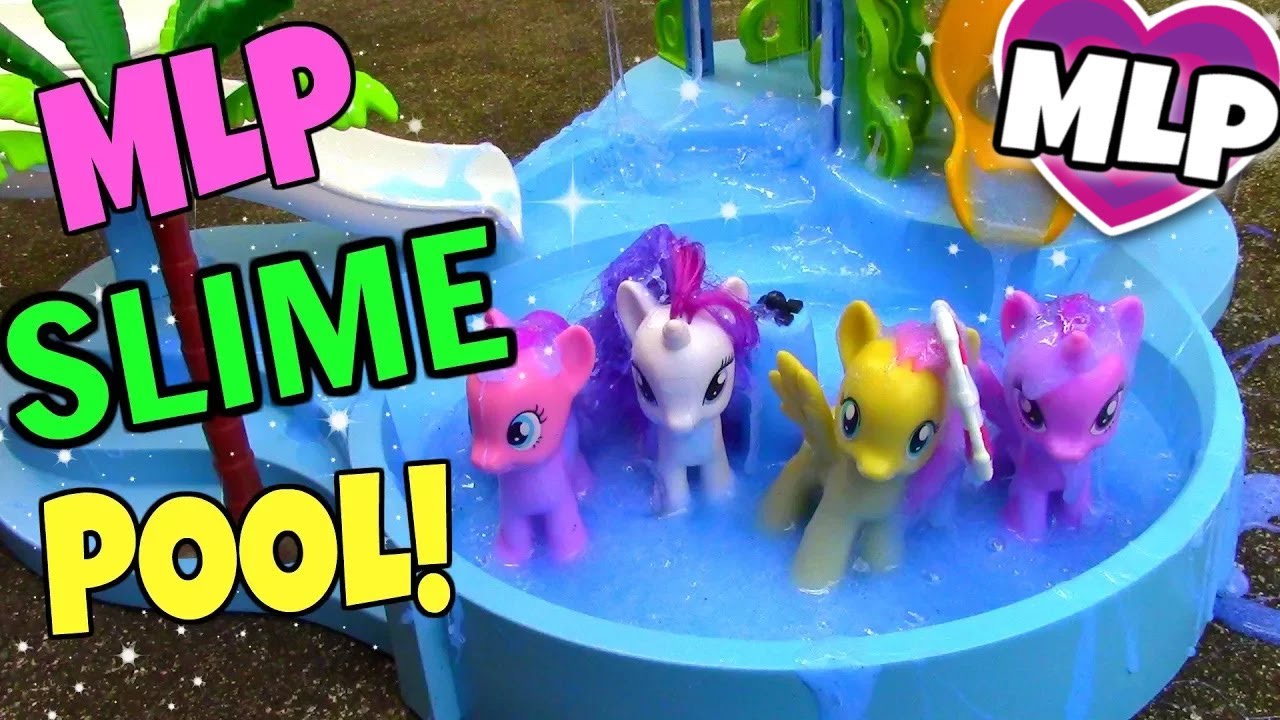 MY LITTLE PONY SLIME POOL PARTY! | Mommy Etc
