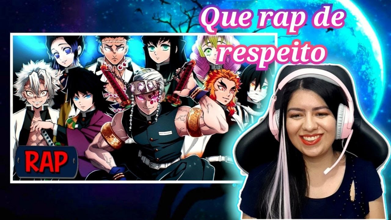 React Rap dos Hashiras | KG Raps | DEVEMOS EXTINGUIR (Demon Slayer)