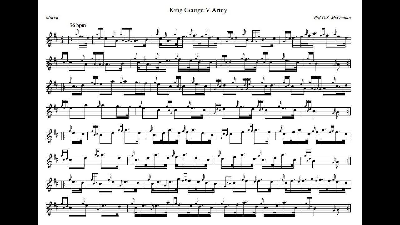 King George V Army - 2/4 March