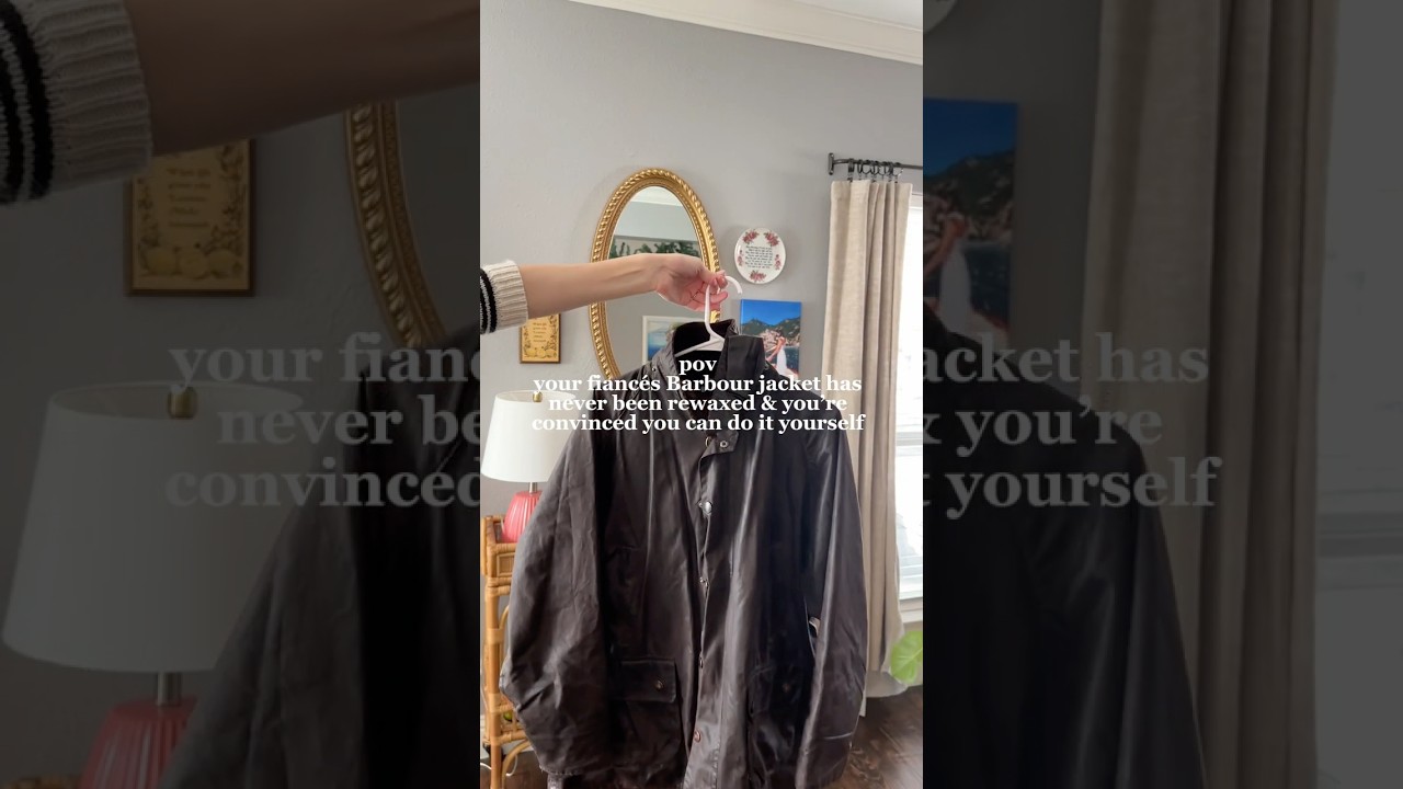 rewaxing a Barbour jacket for the first time 🧥