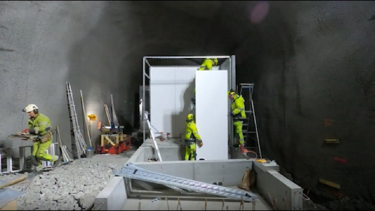 Installasjon av teknisk bygg i tunnel