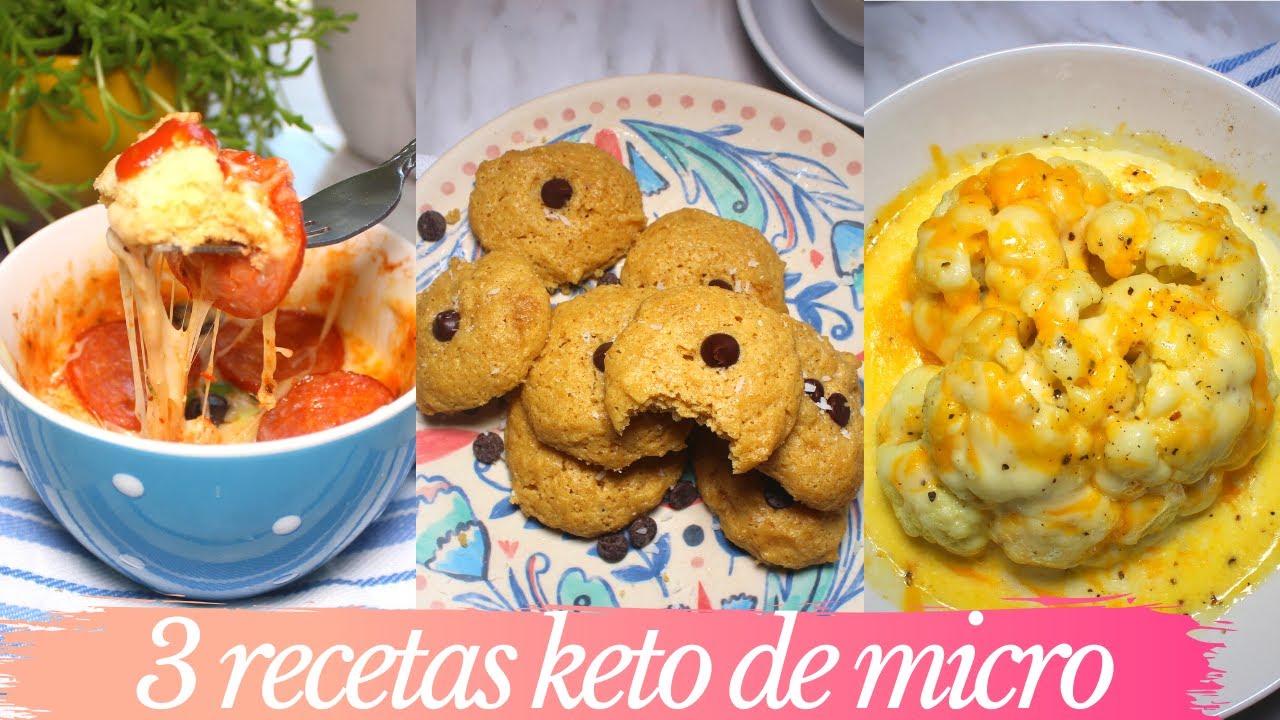 3 Recetas Keto de Microonda muy faciles libres de gluten y low carb