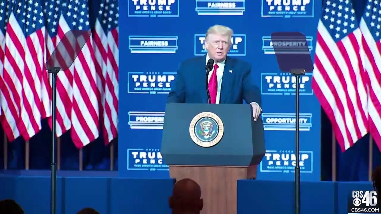 LIVE: President Donald Trump arrives in Atlanta and speaks about Black empowerment
