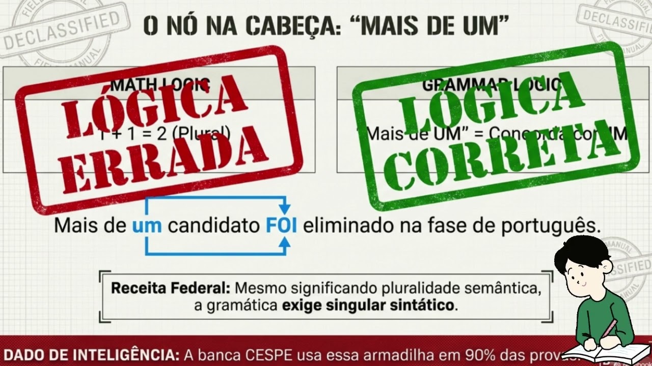 ESTRATAGEMA: A Concordância que Eliminou 3.500 na PF (e Você Erra Todo Dia)
