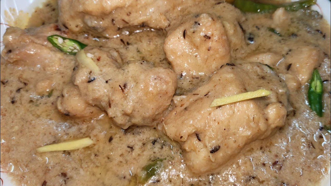 Shadiyon wala white chicken korma@aflatoon food