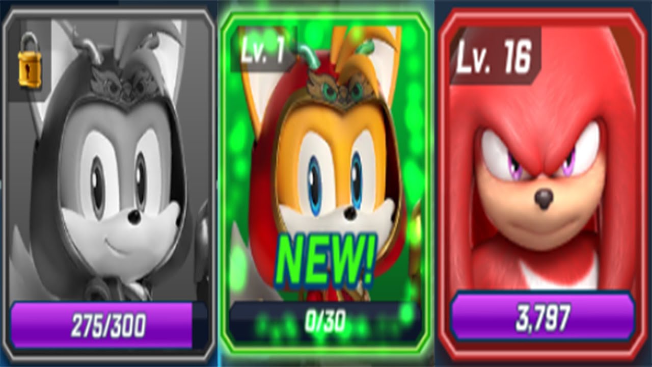 Sonic Forces Speed Battle - Dragonclaw Tails New Characater Unlocked - Movie Knuckles Battle Game