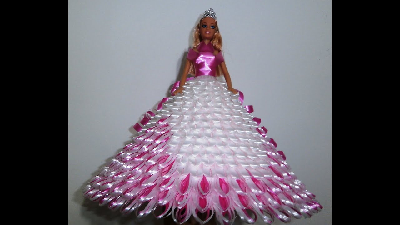DIY - LINDA BONECA COM FITA - DIA DAS MÃES - SEM MOLDE