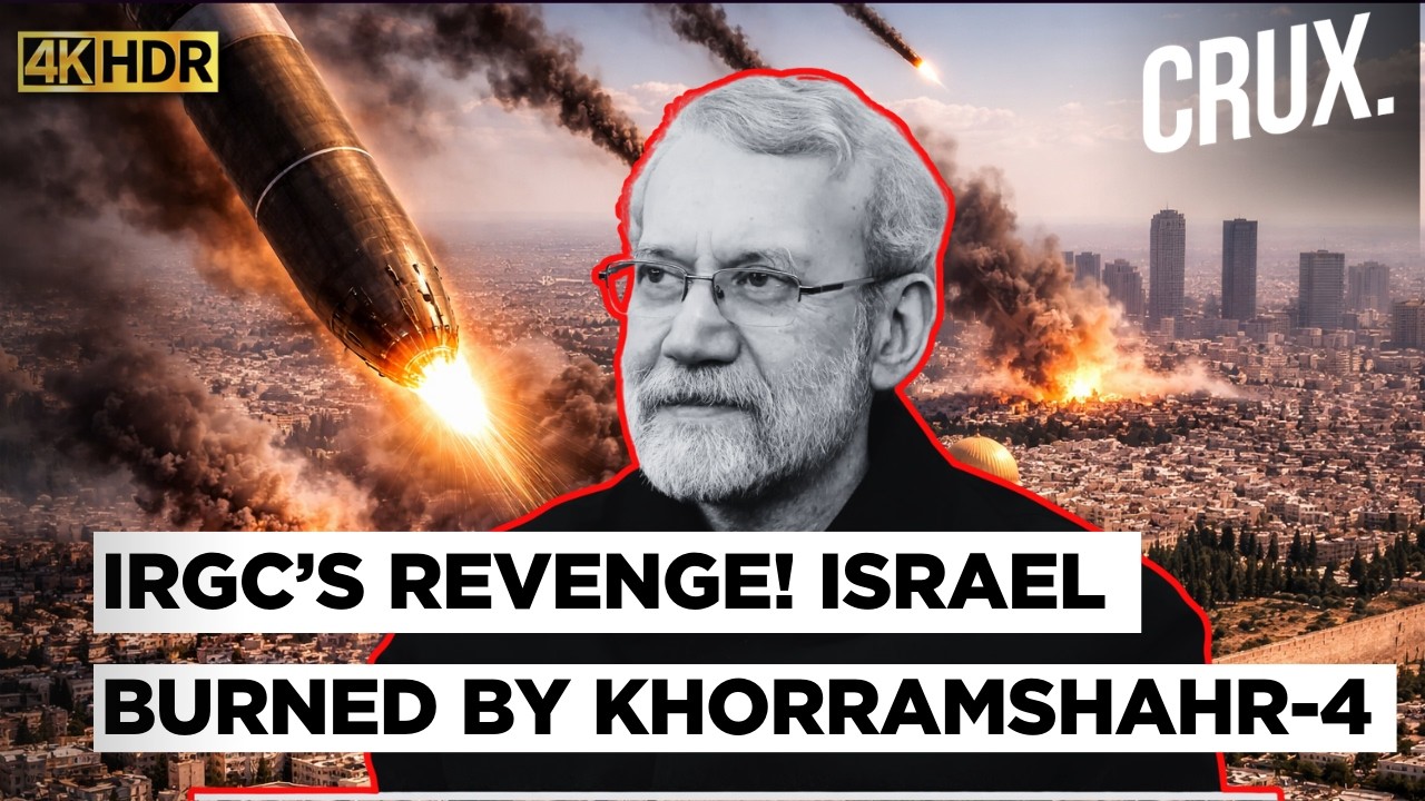 IRGC Unleashes Khorramshahr-4 to Avenge Larijani Killing, Iran Missile Blitz Kills 2 in Tel Aviv |4K