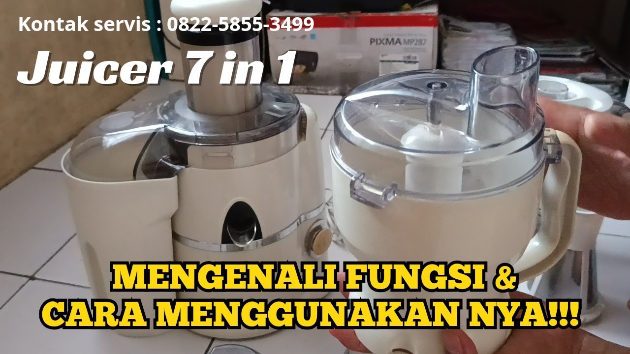 juicer 7n1||mengenali fungsi dan cara pakainya