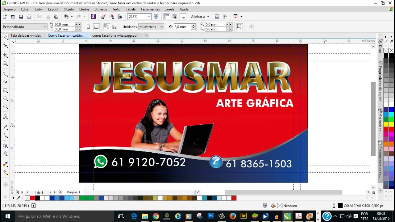 CorelDraw X7-Como configurar arquivos e gradientes para impress&atilde;o