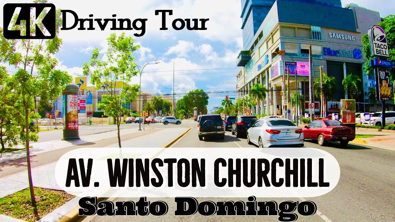 [4K60] Winston Churchill Ave. Driving Tour  | Santo Domingo | Dominican Republic