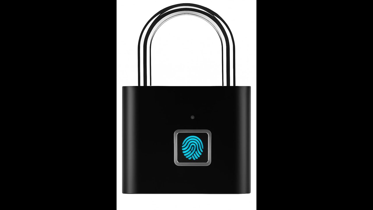 Fingerprint Smart Padlock Keyless Biometric Waterproof Metal Lock for Home Office