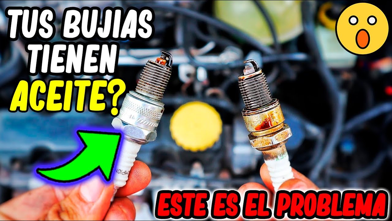 🔴Por qué SALEN las BUJIAS con ACEITE 😨⁉ CAUSAS que provocan que se mojen las BUJIAS con ACEITE 😰💥❗❗
