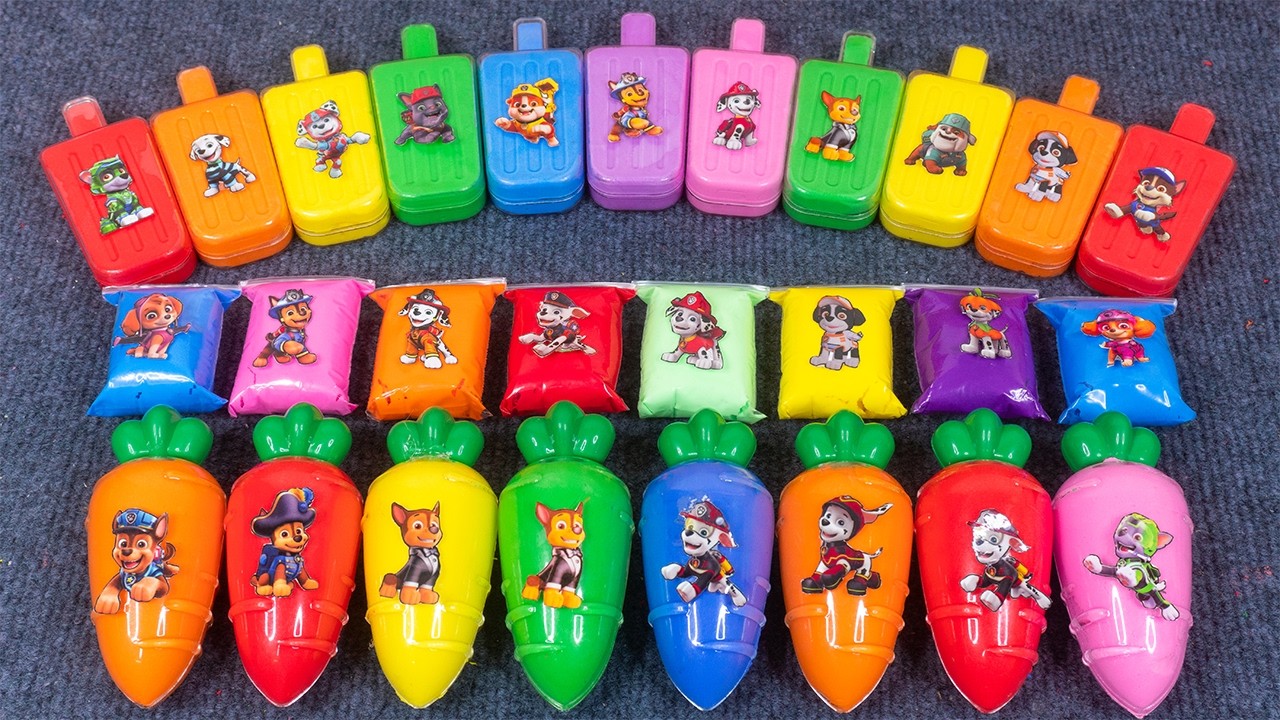 Paw Patrol 🐾 Rainbow Slime Time with Ryder, Chase, Marshall & Friends Satisfying ASMR 💖