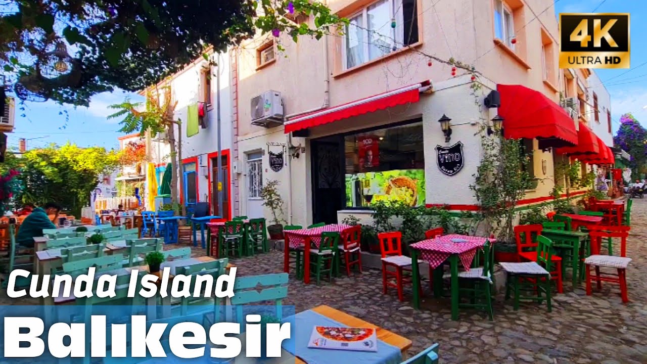 Ayvalık Cunda Island Cunda Adası Walking Tour: Exploring The Cunda Island in Balıkesir, Turkey 4K