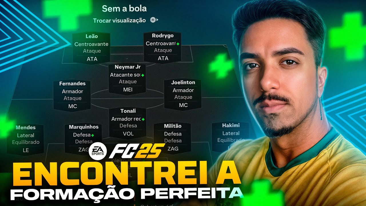 ENCONTREI A FORMAÇÃO PERFEITA NO EA FC 25 🔥 - MINHA FORMAÇÃO TÁTICA COMPLETA