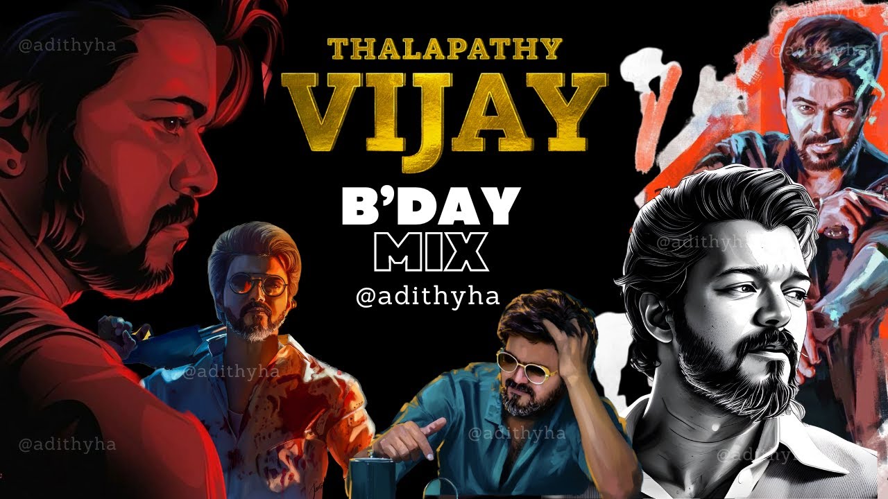 Thalapathy Vijay Birthday Special MIX | Tamil MIX 2024 | Anirudh | Leo | Master | Beast | Ghilli