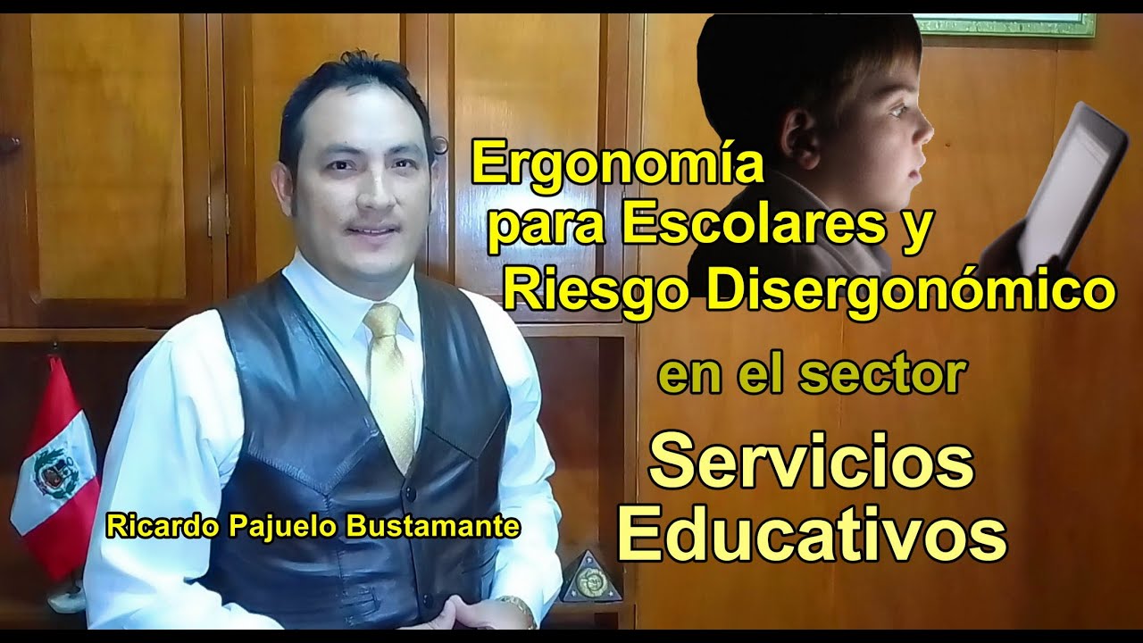 Ergonomía para Escolares y Riesgo Disergonómico en el Sector Educativo, Ricardo Pajuelo Bustamante