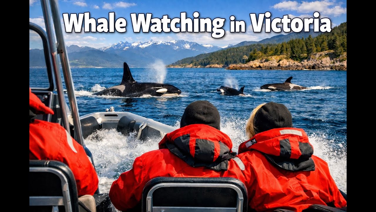 Überfahrt und Whale Watching vor Vancouver Island