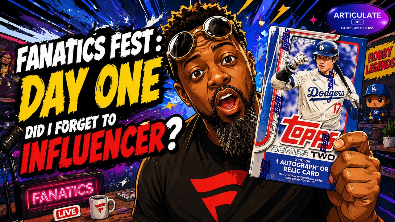 WHAT DID I PULL FROM TOPPS SERIES 2 BASEBALL??? | FANATICS FEST DAY ONE