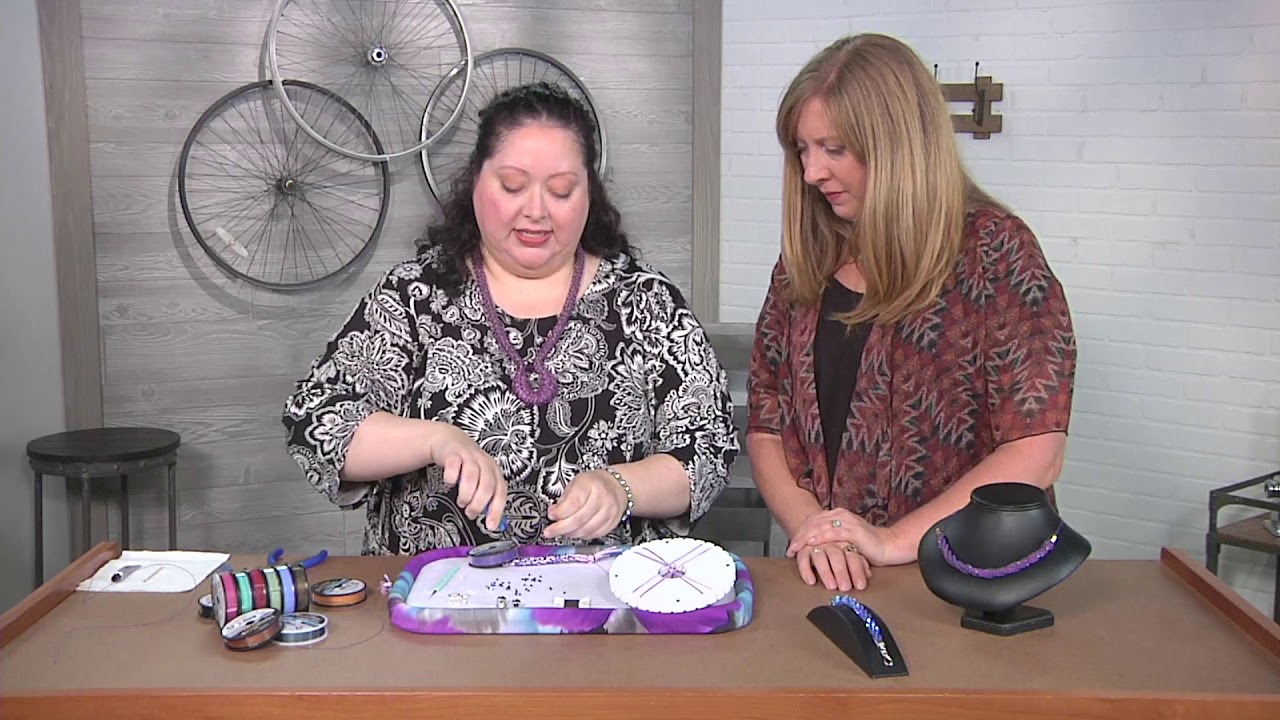 Updated kumihimo demonstrated on Beads, Baubles and Jewels with Jill Wiseman (2804-2)