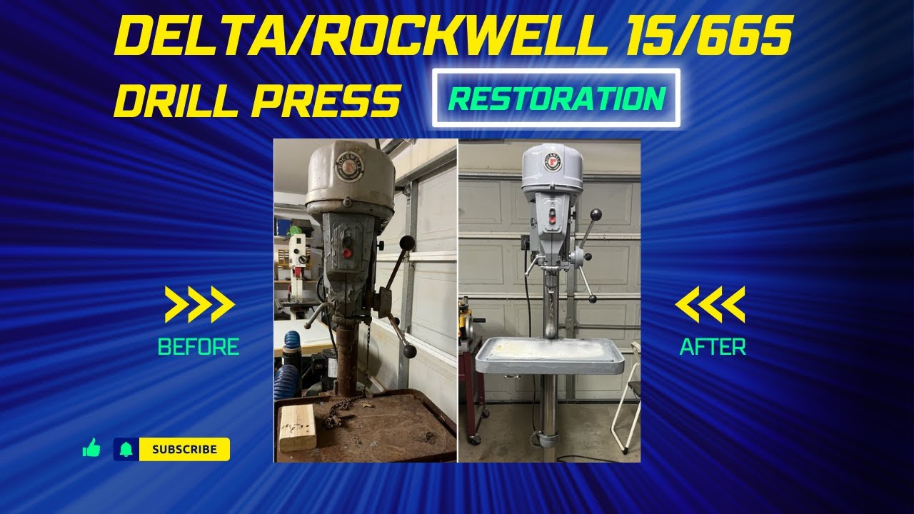 Vintage Delta Rockwell drill press Restoration