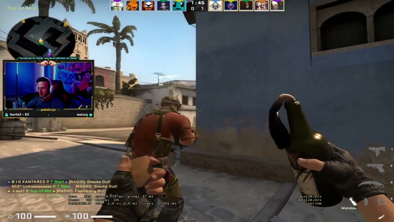 PashaBiceps CSGO Faceit part 18 (xantares, apex, lobanjica, misuta)