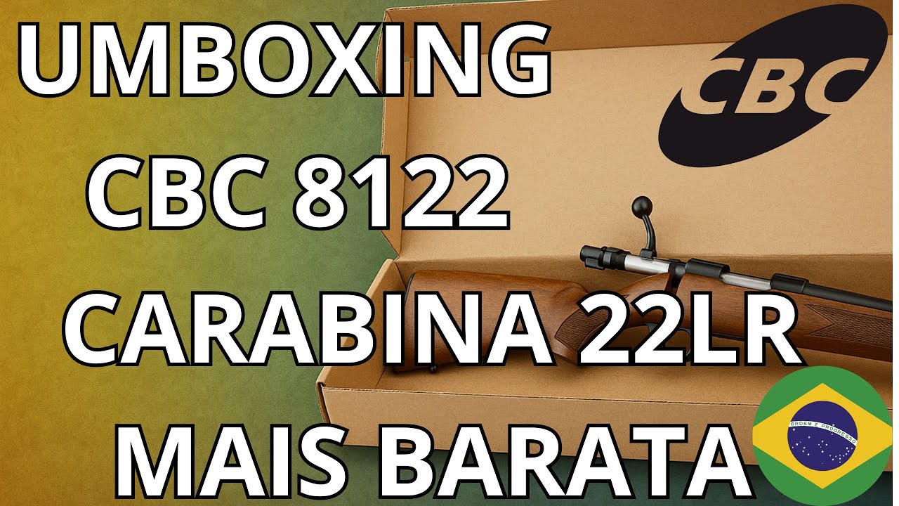 UNBOXING CARABINA DE FERROLHO CBC 8122 NO CALIBRE 22LR