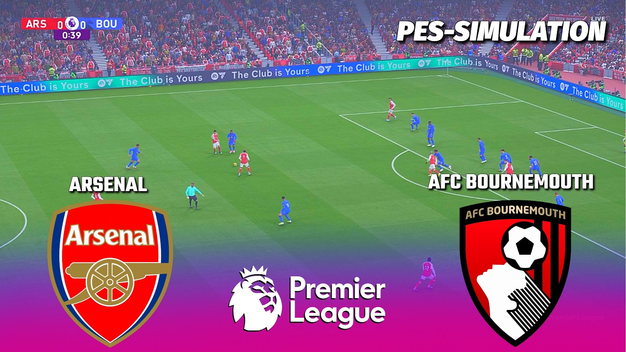 Arsenal vs AFC Bournemouth - Premier League | EPL | PES 21 Football Simulation