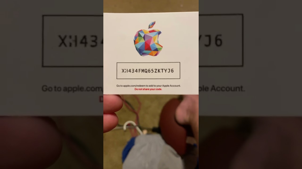 Free apple gift card if you can redeem it before me