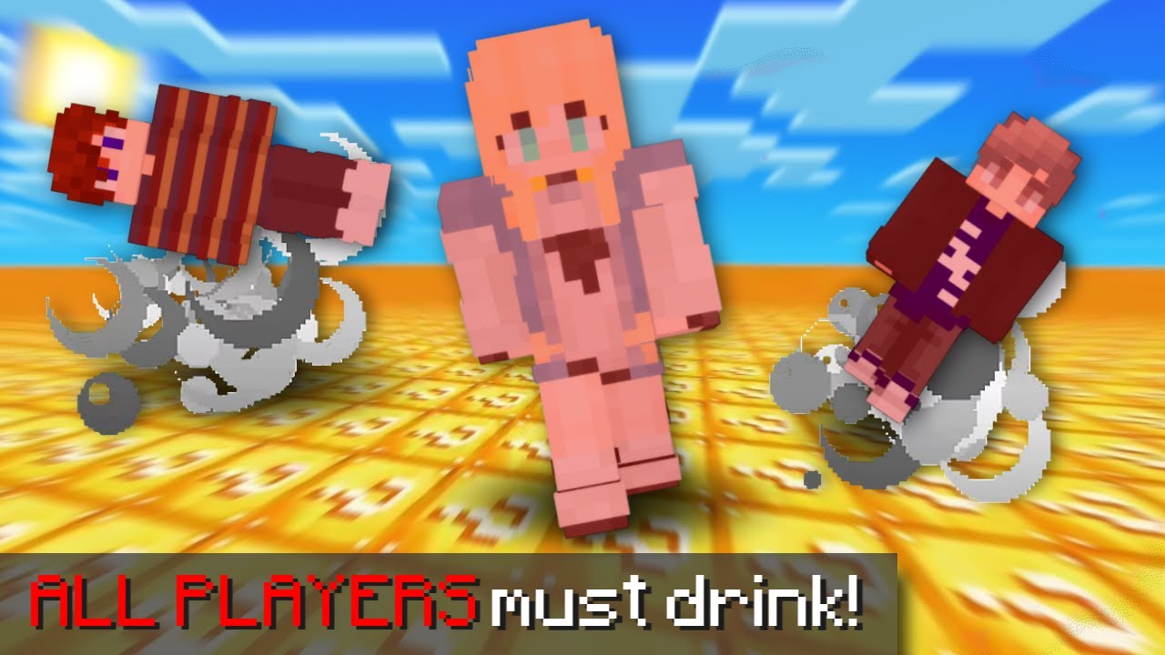 Superflat Lucky Block, But We're ALL Drunk