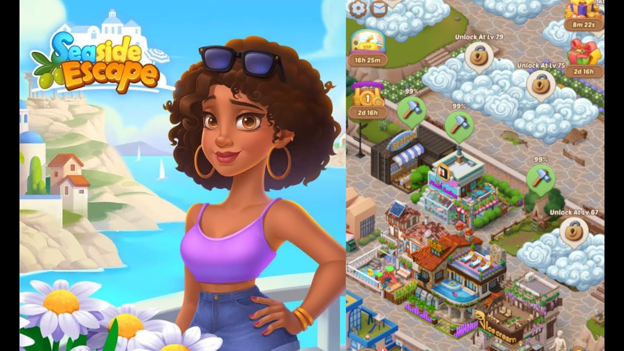 Seaside Escape |  Level  62-63 Part 71 🏝🏖
