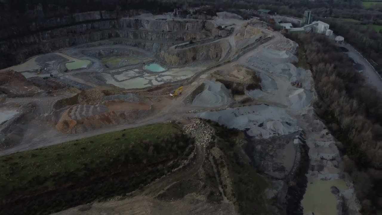 DJI Mini 2 over Hingston Quarry Cornwall